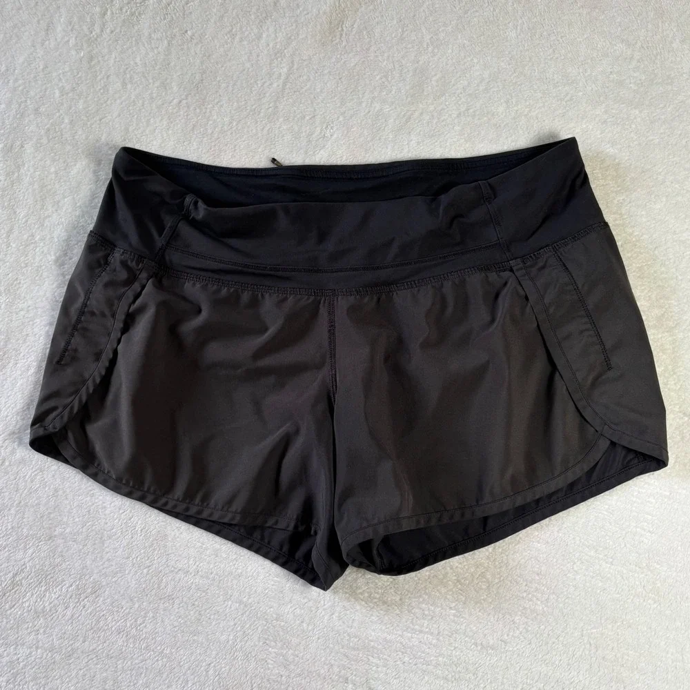 Lululemon Speed Up Low-Rise Lined Running Shorts Black Size 8